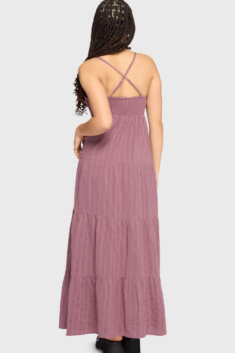 Gaia Adorned Textured Dress