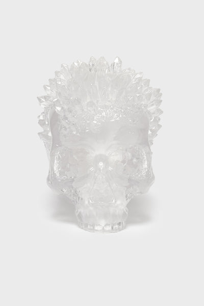 Geode Crystal Skull Ornament