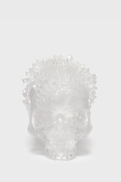 Geode Crystal Skull Ornament