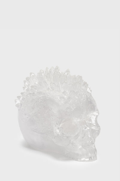 Geode Crystal Skull Ornament