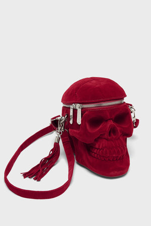 Grave Digger Skull Handbag [BLOOD] | Killstar