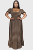 Grim Gretchen Dress [BROWN TARTAN]