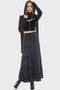 Half Vamp Maxi Skirt