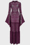 Hecate Lace Maxi Dress [Plum]