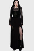 Hellverina Split Maxi Skirt