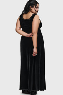 Hexina Velvet Maxi Dress