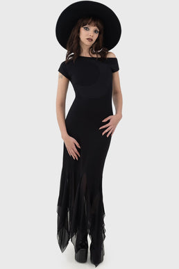 Hollow Night Maxi Dress