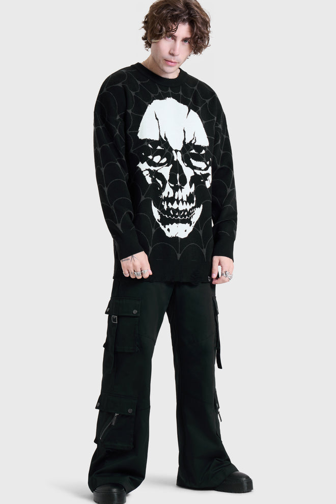I SCARE MYSELF KNIT SWEATER