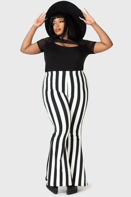 Sexy Knee Hole Slim Denim Stretch plus Size Plump Girls Bell-Bottom Pa –  FashionCultureShop