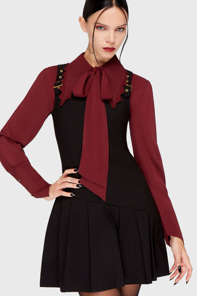 Inked Noir Mini Dress