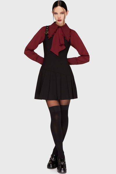 Inked Noir Mini Dress