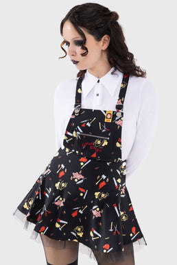 It's Time To Play Pinafore Dress