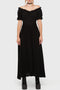 Jocasta Maxi Dress Short Sleeve [BLACK]