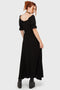 Jocasta Maxi Dress Short Sleeve [BLACK]