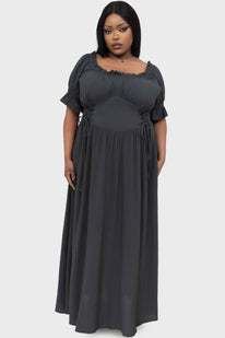 Jocasta Maxi Dress Short Sleeve [GREEN]
