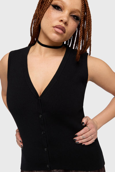 Kihilist Obsidienne Knit Vest