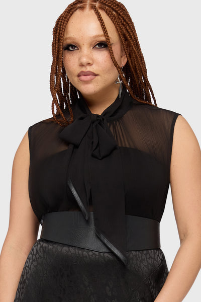 Kihilist Obsidienne Sleeveless Blouse