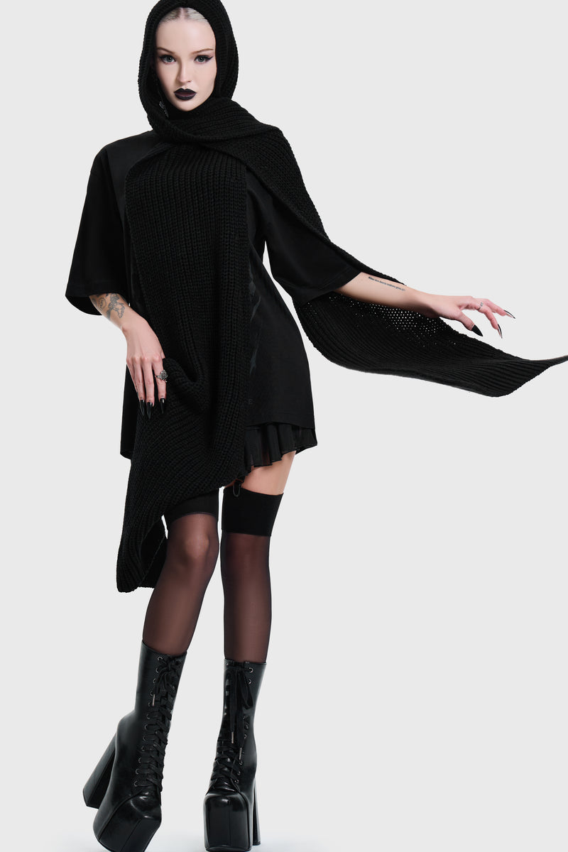 Killstar Hooded Scarf