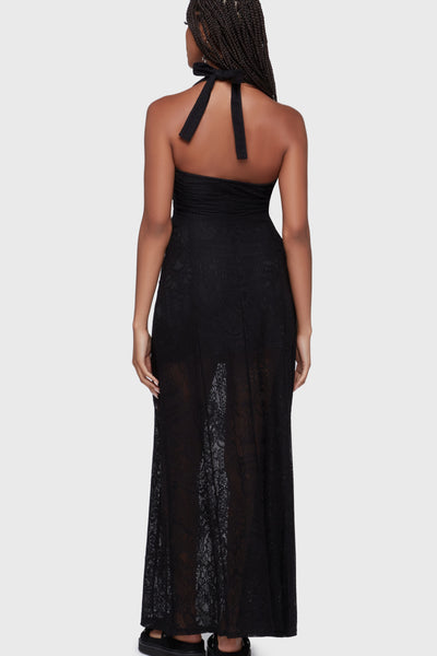 Lilith's Garden Maxi Dress [Black]