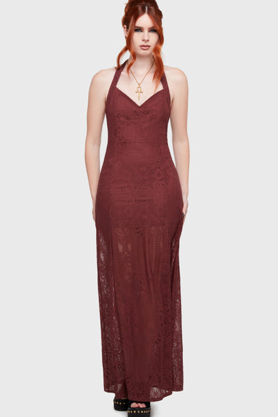 Lilith's Garden Maxi Dress [Burgundy]