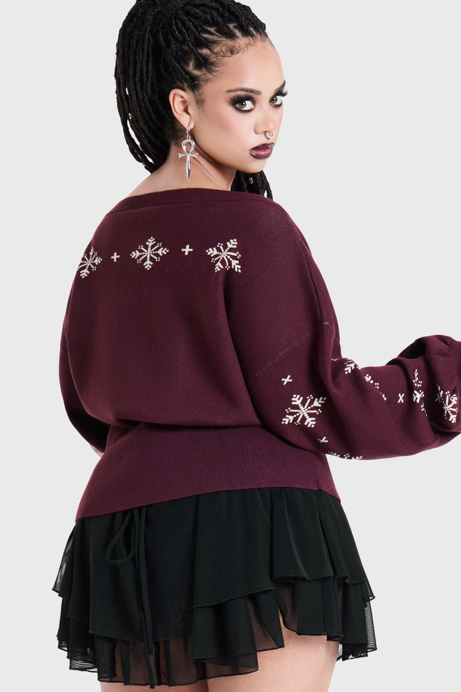 Loathe Laugh Leave Knitted Sweater
