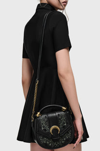 Lunar Fern Embroidered Handbag
