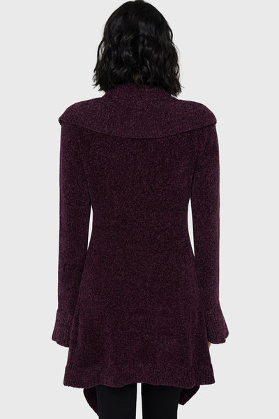 Lunar Owl Cardigan [Purple]