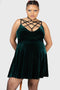 Magica Skater Dress [EMERALD] [PLUS]