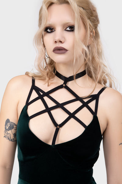 killstar magica skater dress women's dress KILLSTAR - Magica Skater