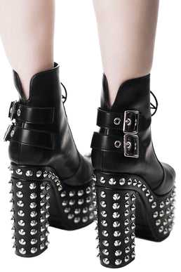 Metal Mayhem Peeptoe Boots Resurrect