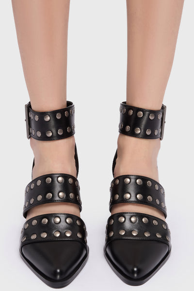 Midnight Vale Studded Heels