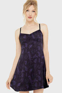 Midnight Moth Slip Dress