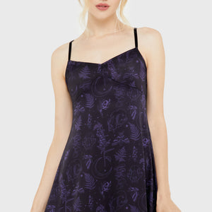Midnight Moth Slip Dress
