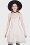 Moonstruck Velvet Skater Dress [Ivory]