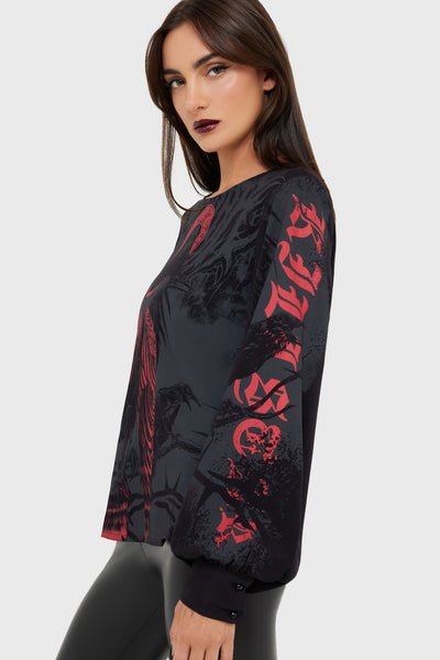 Mórrígan Moon Long Sleeve Top