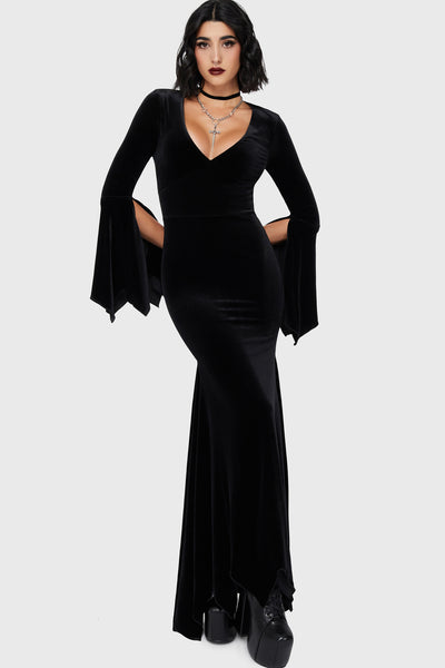 killstar long dress Ripley T-Maxi Dress