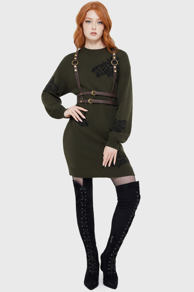 Moth Light Sweater Dress