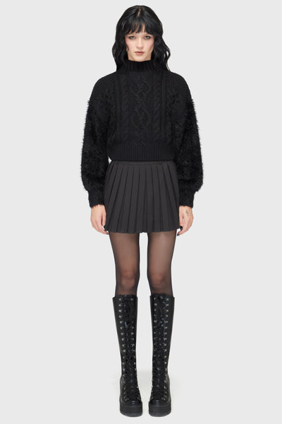 Nightshade's Curse Mini Skirt [BLACK]