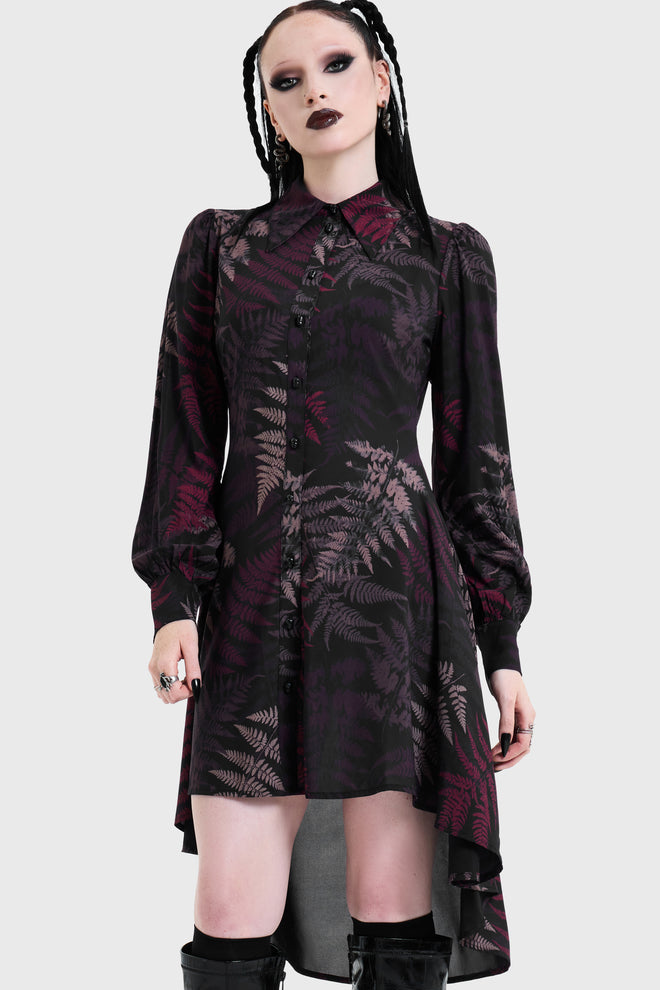 Night's Inferno Shirt Dress
