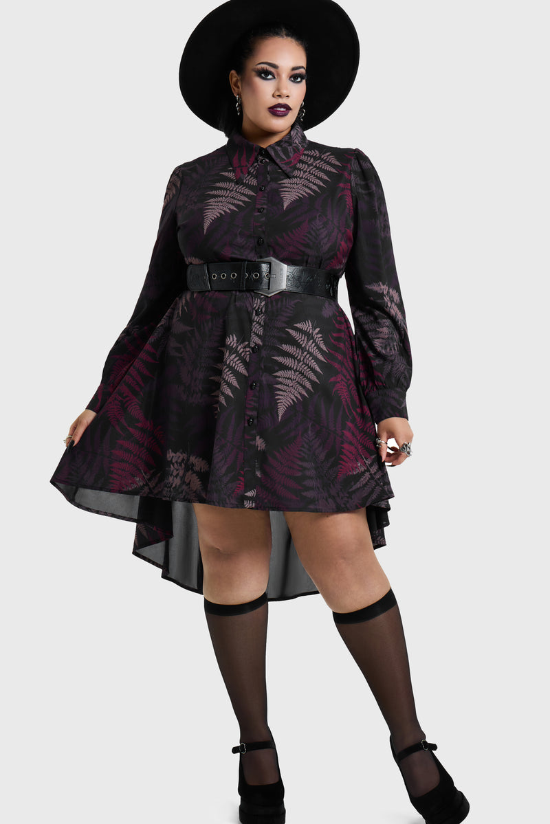 Night's Inferno Shirt Dress