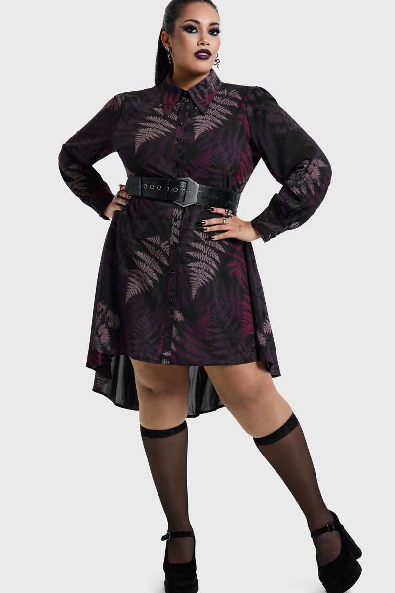 Night's Inferno Shirt Dress