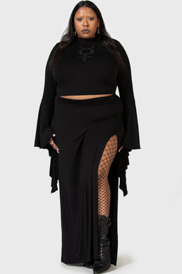 Nocturnal Shade Maxi Skirt [PLUS]