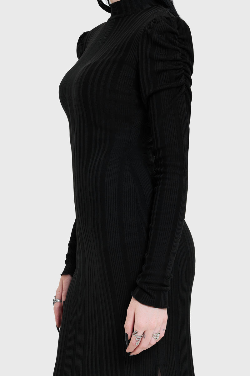 Noir Back Cut Out Maxi Dress