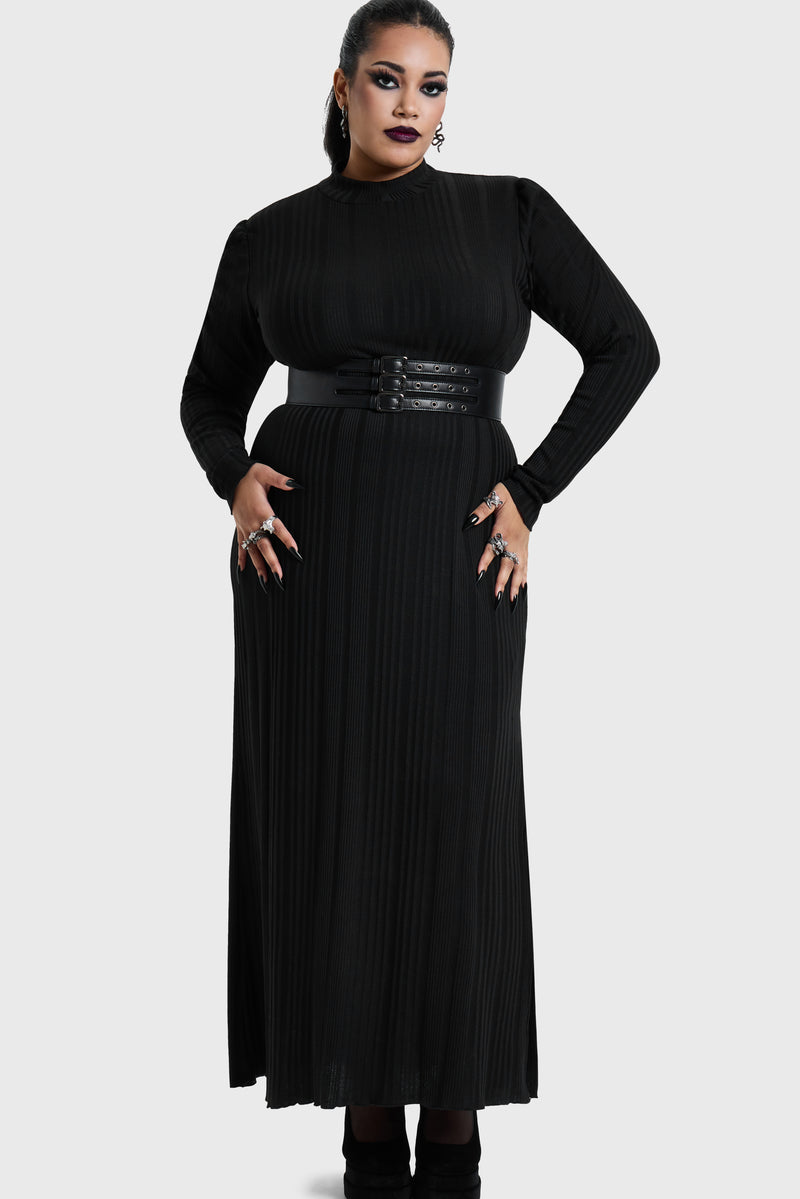 Noir Back Cut Out Maxi Dress