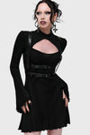 Noir Cut Out Mini Dress