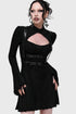 Noir Cut Out Mini Dress
