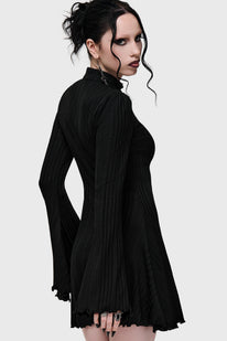 Noir Cut Out Mini Dress