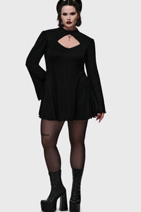 Noir Cut Out Mini Dress