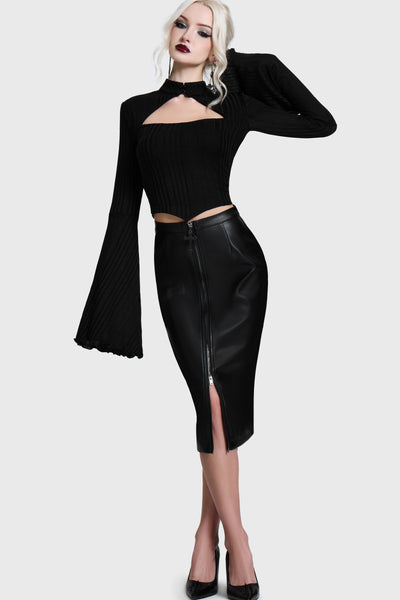 Noir Cut Out Top