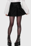 Noir Half Pleat Mini Skirt